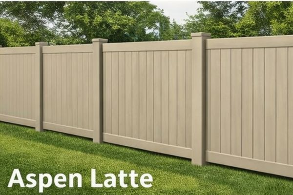 Vinyl Fence Color Aspen Latte Vinyl Fence Color Aspen Latte